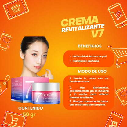 CREMA REVITALIZANTE V7 / ACLARADOR MAGICO VEGANA