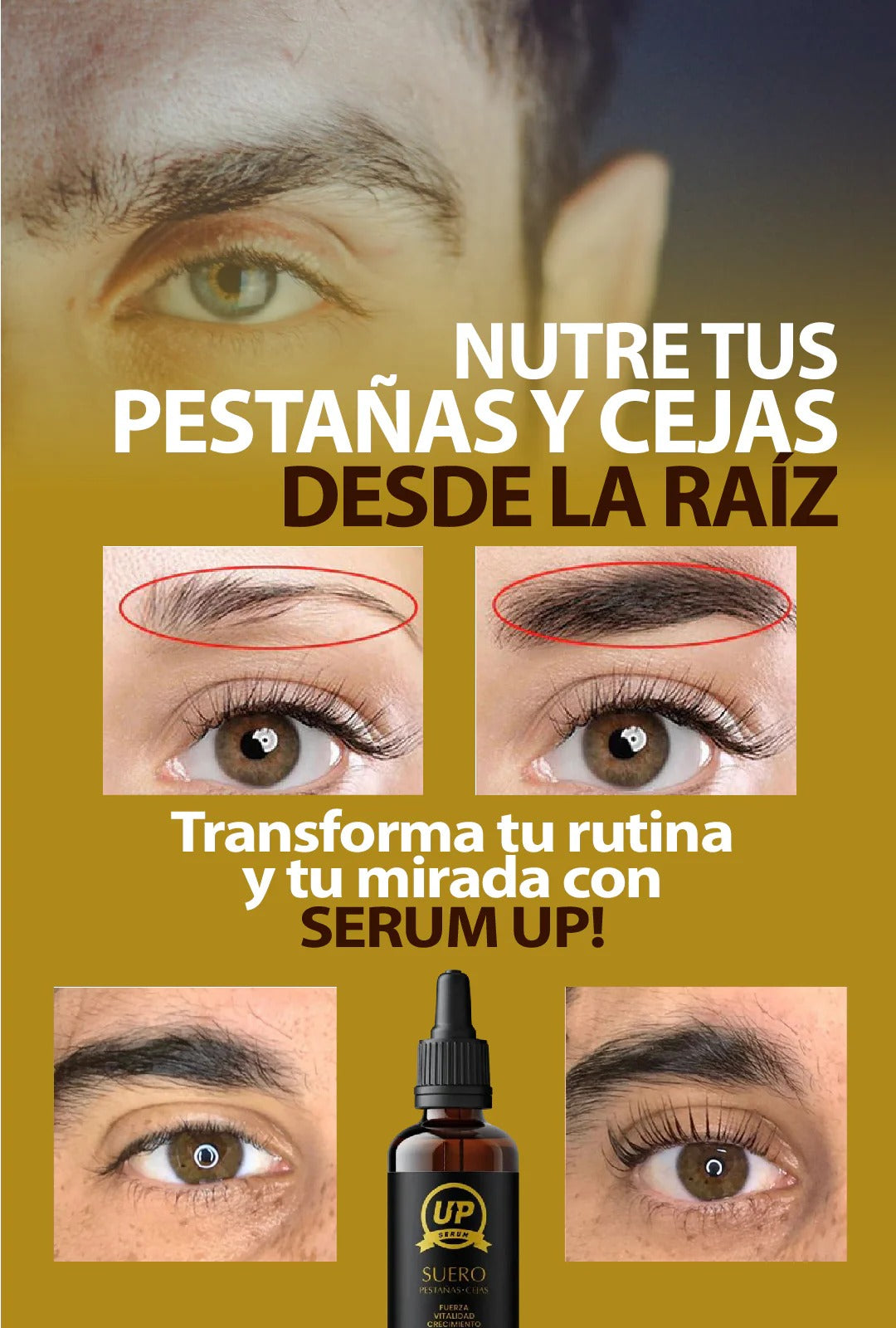 Suero UP PRO Alargamiento de Pestañas y cejas